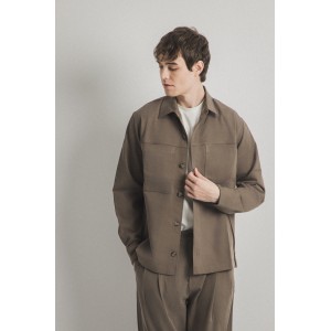 Overshirt Vittorio Primo μπεζ