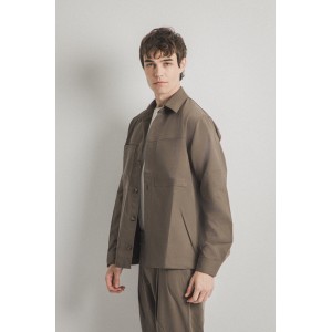 Overshirt Vittorio Primo μπεζ