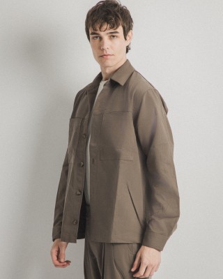 Overshirt Vittorio Primo μπεζ