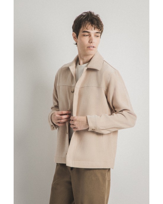 Πουκάμισο Vittorio Μπεζ OVERSHIRT