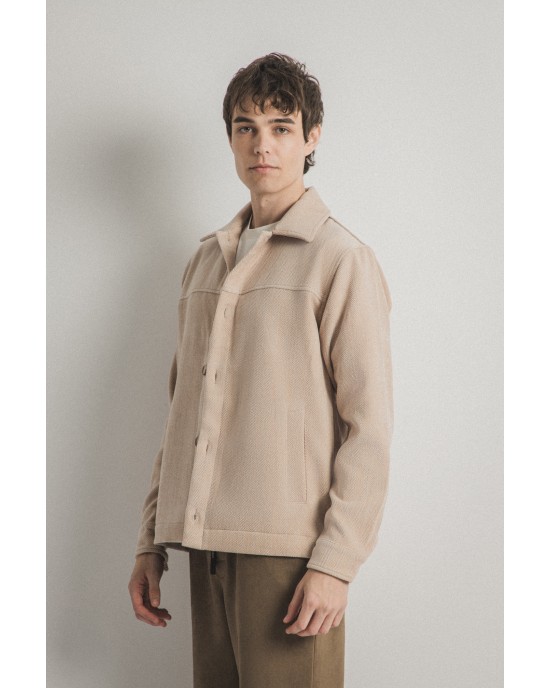 Πουκάμισο Vittorio Μπεζ OVERSHIRT