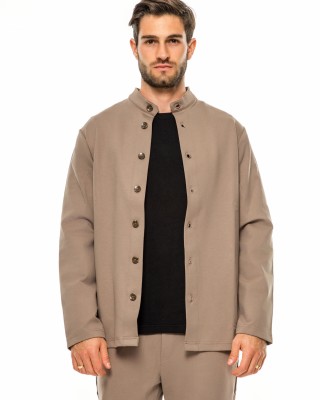 Overshirt Rebel μπεζ