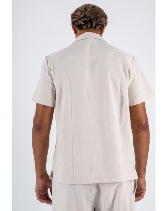 Πουκαμίσα Diverse μπεζ OVERSHIRT