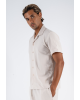 Πουκαμίσα Diverse μπεζ OVERSHIRT