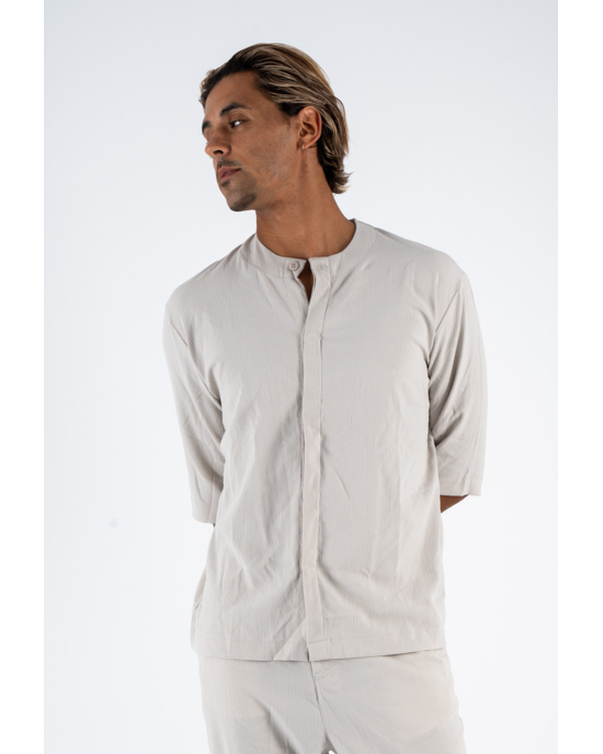 Πουκαμίσα Diverse μπεζ OVERSHIRT