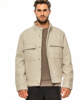 Overshirt Vittorio Mazzano μπεζ