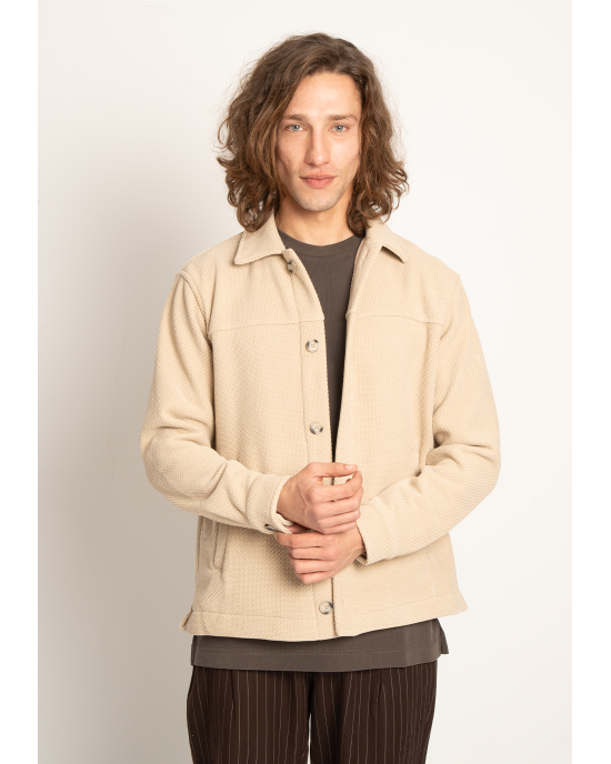 Overshirt Vittorio μπεζ OVERSHIRT