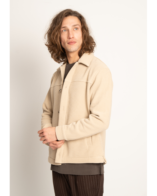 Overshirt Vittorio μπεζ OVERSHIRT
