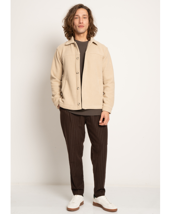 Overshirt Vittorio μπεζ OVERSHIRT