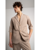 Πουκαμίσα Vittorio Angelo μπεζ OVERSHIRT