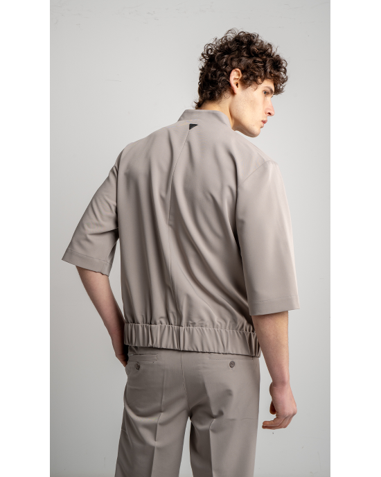 Πουκάμισο Vittorio Benito μπεζ OVERSHIRT