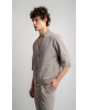 Πουκάμισο Vittorio Benito μπεζ OVERSHIRT