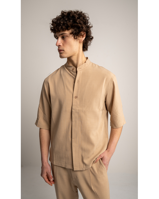Overshirt Vittorio Morrone μπεζ OVERSHIRT