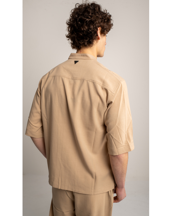 Overshirt Vittorio Morrone μπεζ OVERSHIRT
