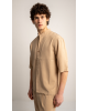 Overshirt Vittorio Morrone μπεζ OVERSHIRT