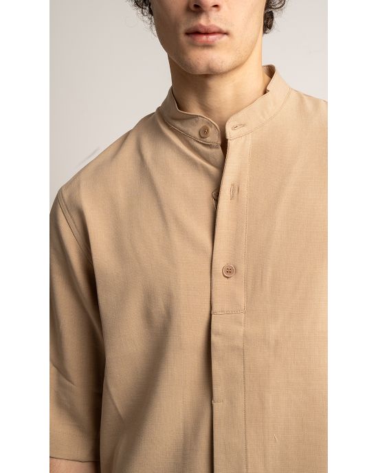 Overshirt Vittorio Morrone μπεζ OVERSHIRT