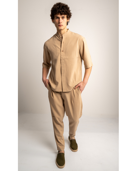 Overshirt Vittorio Morrone μπεζ OVERSHIRT