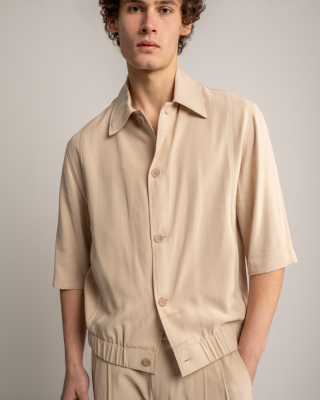 Πουκαμίσα Vittorio Crosseto μπεζ