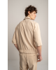 Πουκαμίσα Vittorio Crosseto μπεζ OVERSHIRT