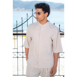 Πουκαμίσα Vittorio Boretto μπεζ