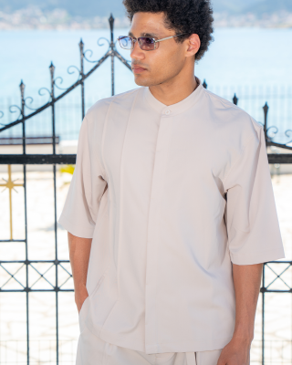 Πουκαμίσα Vittorio Boretto μπεζ