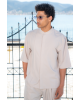 Πουκαμίσα Vittorio Boretto μπεζ OVERSHIRT