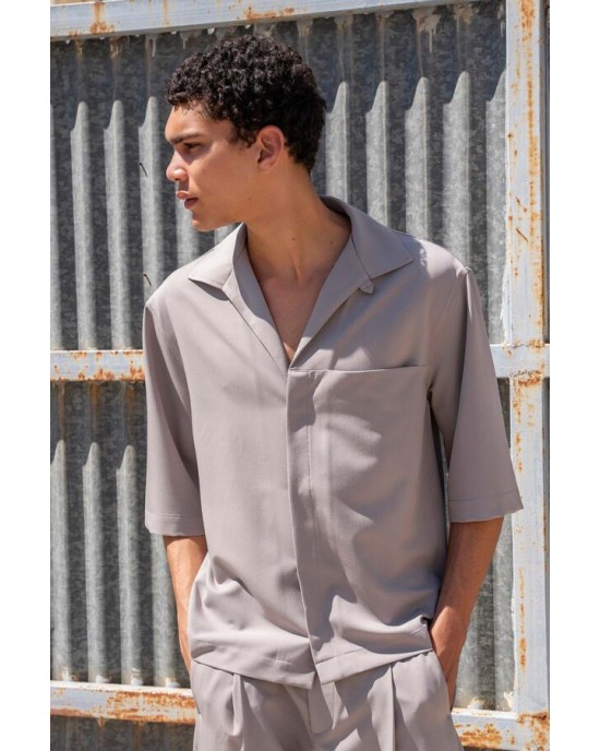 Overshirt Vittorio Morrone Venti μπεζ OVERSHIRT