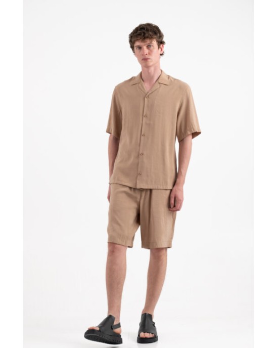 Overshirt Vittorio Vallezzia μπεζ OVERSHIRT