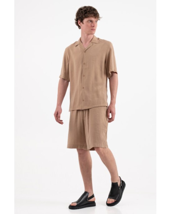 Overshirt Vittorio Vallezzia μπεζ OVERSHIRT