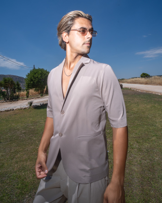 Πουκαμίσα Vittorio Damiano μπεζ