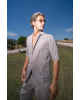 Πουκαμίσα Vittorio Damiano μπεζ OVERSHIRT
