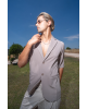 Πουκαμίσα Vittorio Damiano μπεζ OVERSHIRT