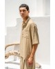 Πουκαμίσα Vittorio Bali μπεζ OVERSHIRT
