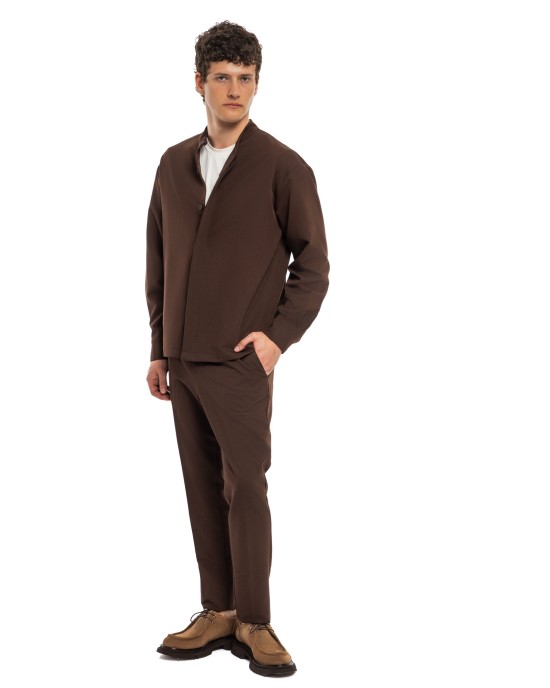 Overshirt Montavero καφέ OVERSHIRT