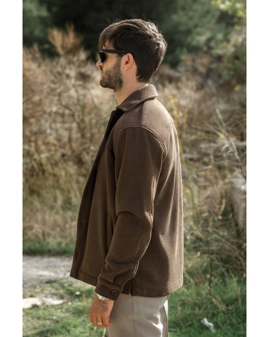 Overshirt Vittorio Bellarto καφέ OVERSHIRT