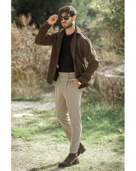 Overshirt Vittorio Bellarto καφέ OVERSHIRT