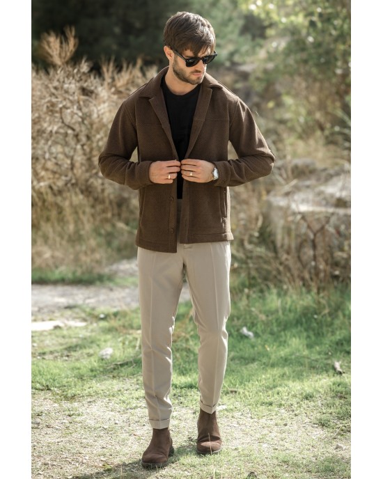 Overshirt Vittorio Bellarto καφέ OVERSHIRT