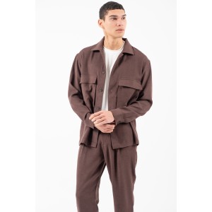 Overshirt Vittorio Arezzio καφέ