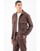 Overshirt Vittorio Arezzio καφέ OVERSHIRT