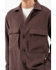 Overshirt Vittorio Arezzio καφέ OVERSHIRT