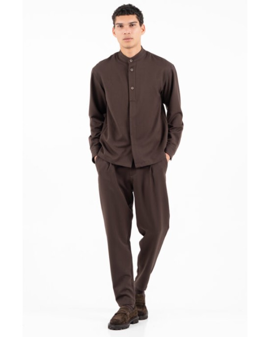 Overshirt Vittorio Morrone καφέ OVERSHIRT