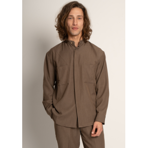 Πουκάμισα Vittorio City καφέ