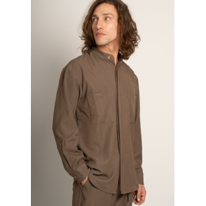 Πουκάμισα Vittorio City καφέ