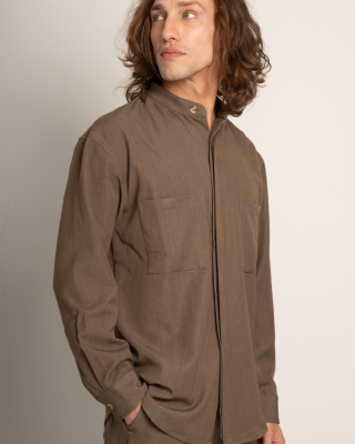 Πουκάμισα Vittorio City καφέ