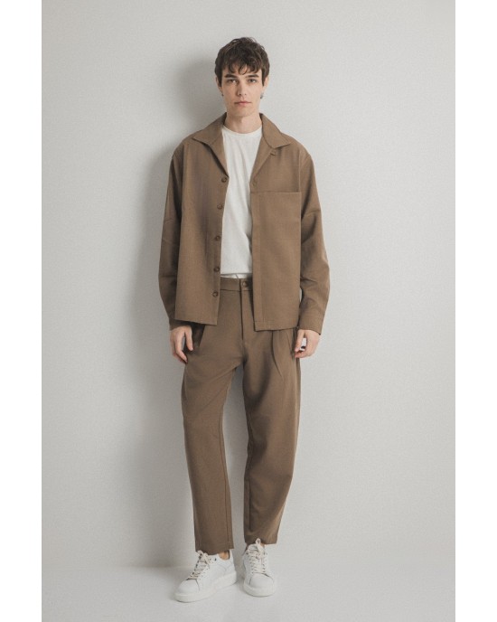 Overshirt Montavero καφέ OVERSHIRT