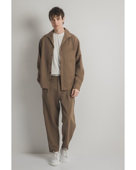 Overshirt Montavero καφέ OVERSHIRT