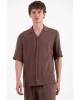 Overshirt Vittorio Vallezzia καφέ OVERSHIRT