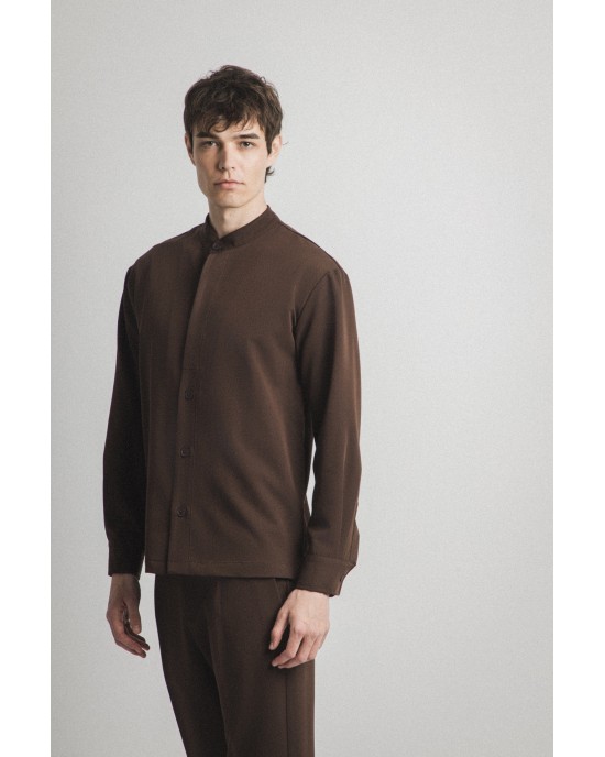 Overshirt Montavero καφέ OVERSHIRT