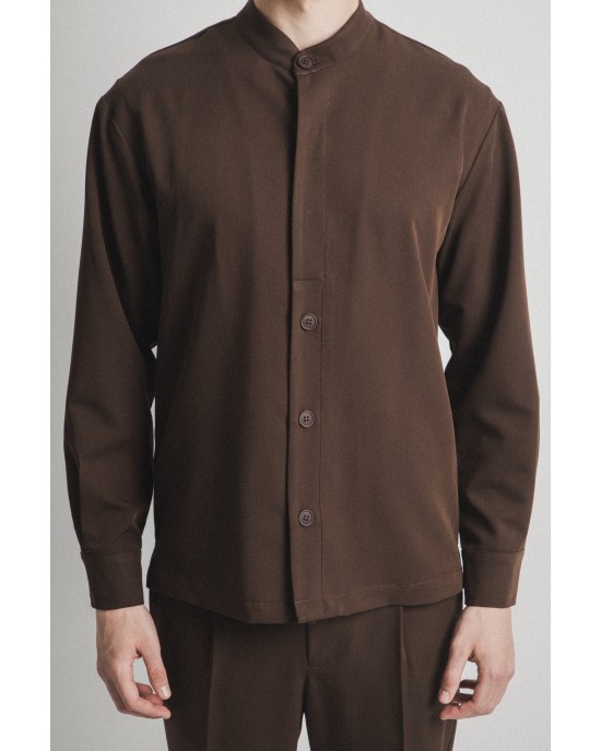 Overshirt Montavero καφέ OVERSHIRT