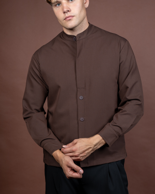 Overshirt Montavero καφέ